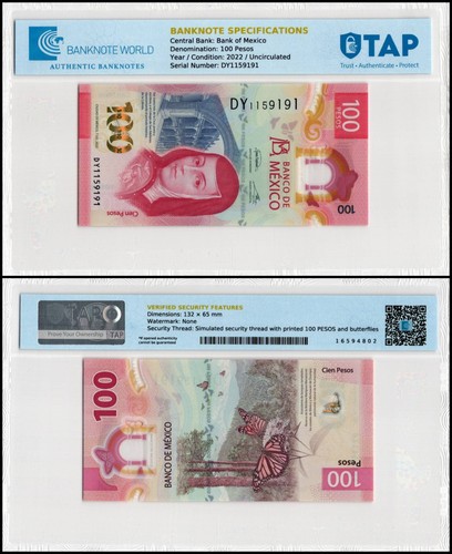 Messico 100 pesos 2022 - pesos,,