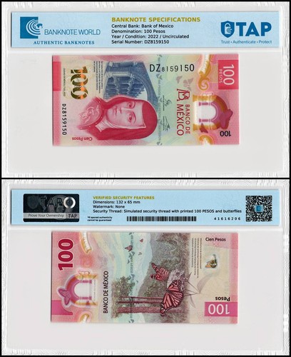 Messico 100 pesos 2022 - messico,