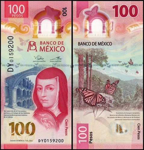 Messico 100 pesos 2022 - messico,